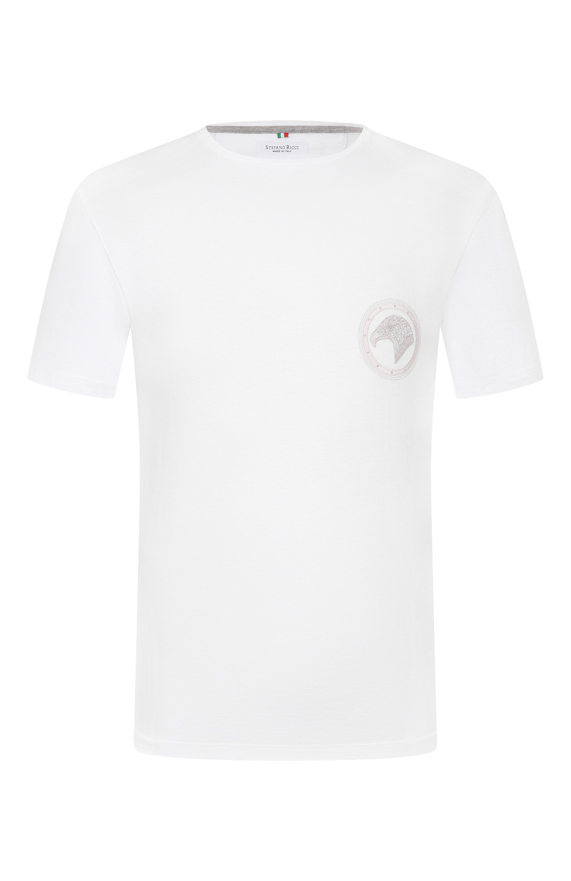 Футболка STEFANO RICCI белого цвета по цене 48150 руб., арт. MNI42H0020/803, фото 1 Футболка STEFANO RICCI, арт. MNI42H0020/803, фото 1