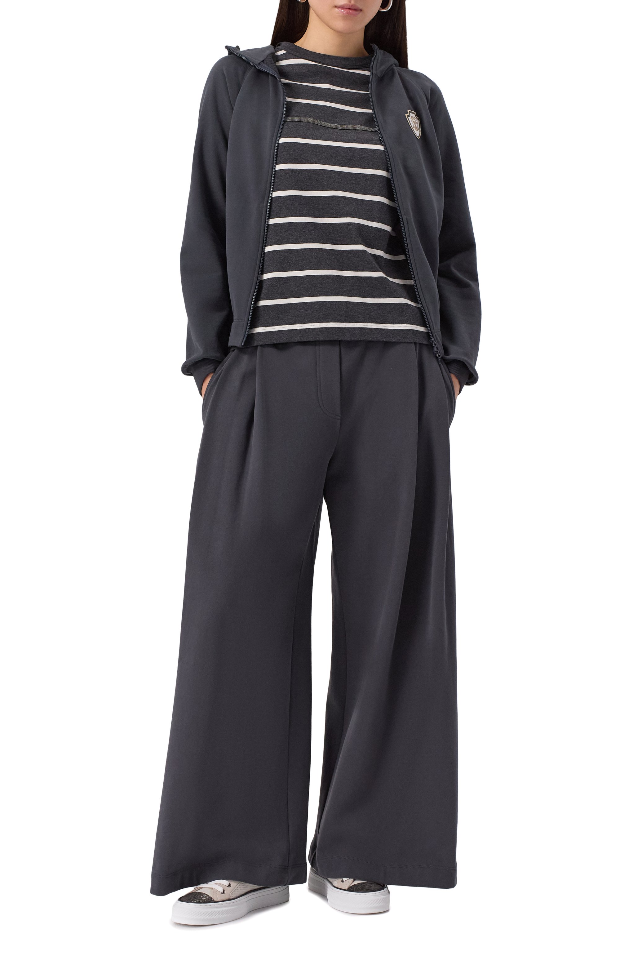 Хлопковая футболка BRUNELLO CUCINELLI, арт. ML908HD400, фото 2