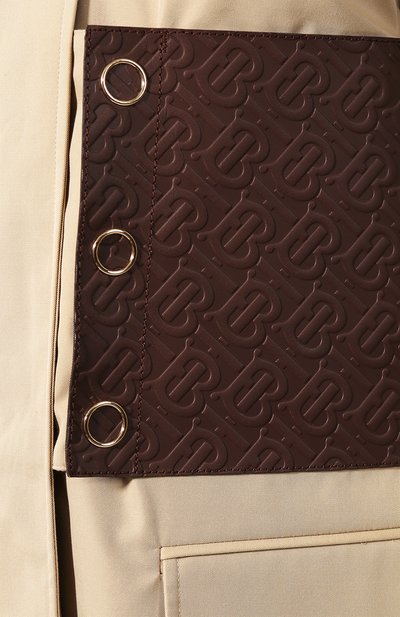 Хлопковый плащ BURBERRY бежевого цвета по цене 208500 руб., арт. 8014410, фото 5 Хлопковый плащ BURBERRY, арт. 8014410, фото 5