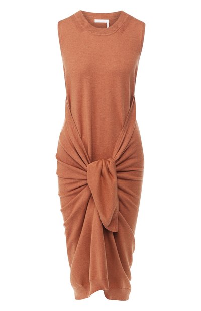 Женское платье из смеси шерсти и хлопка SEE BY CHLOÉ, арт. CHS19SMR05530