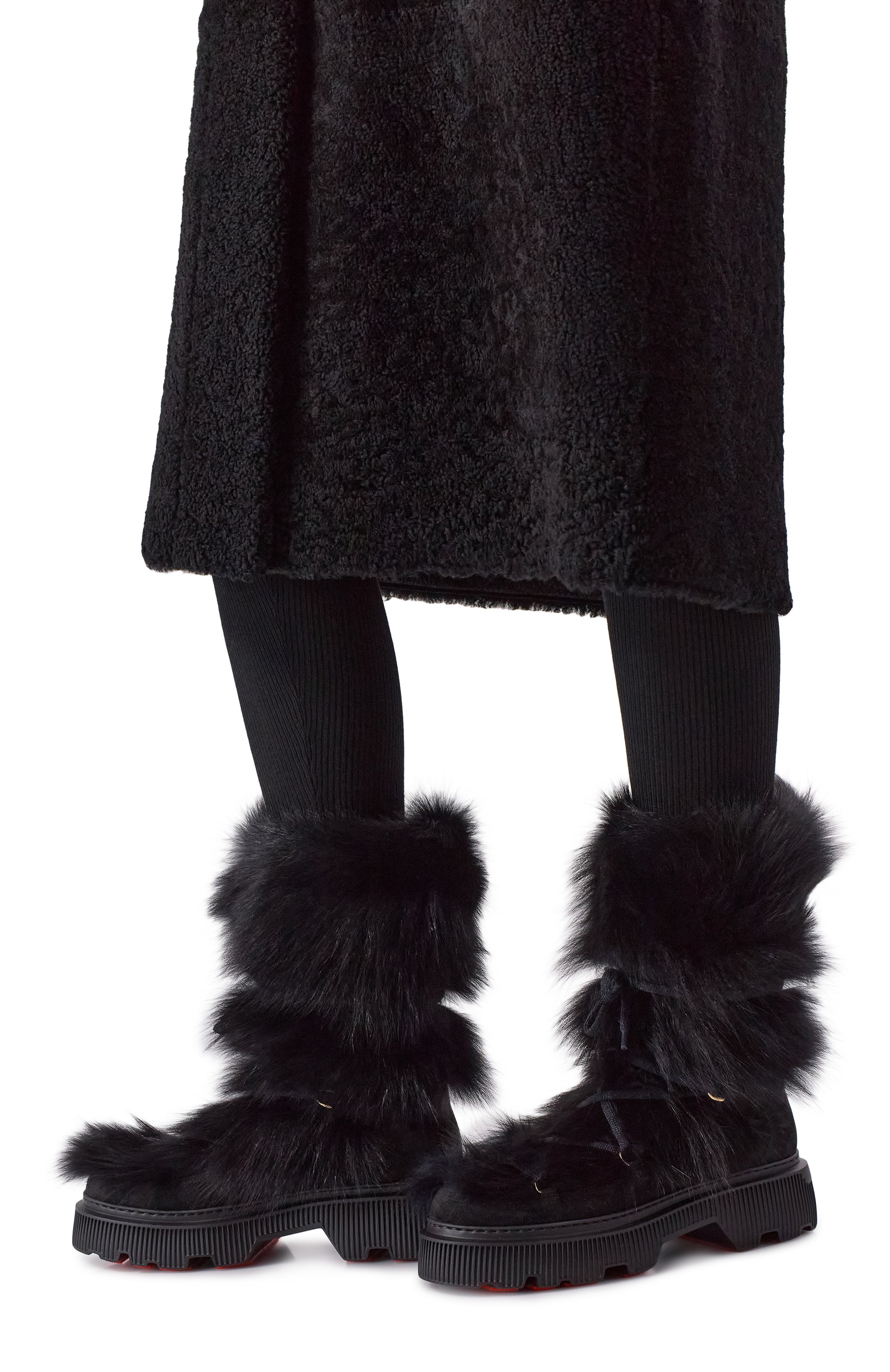 Полусапоги с мехом лисы SANTONI, арт. WTCG71968GA2AHFT, фото 2