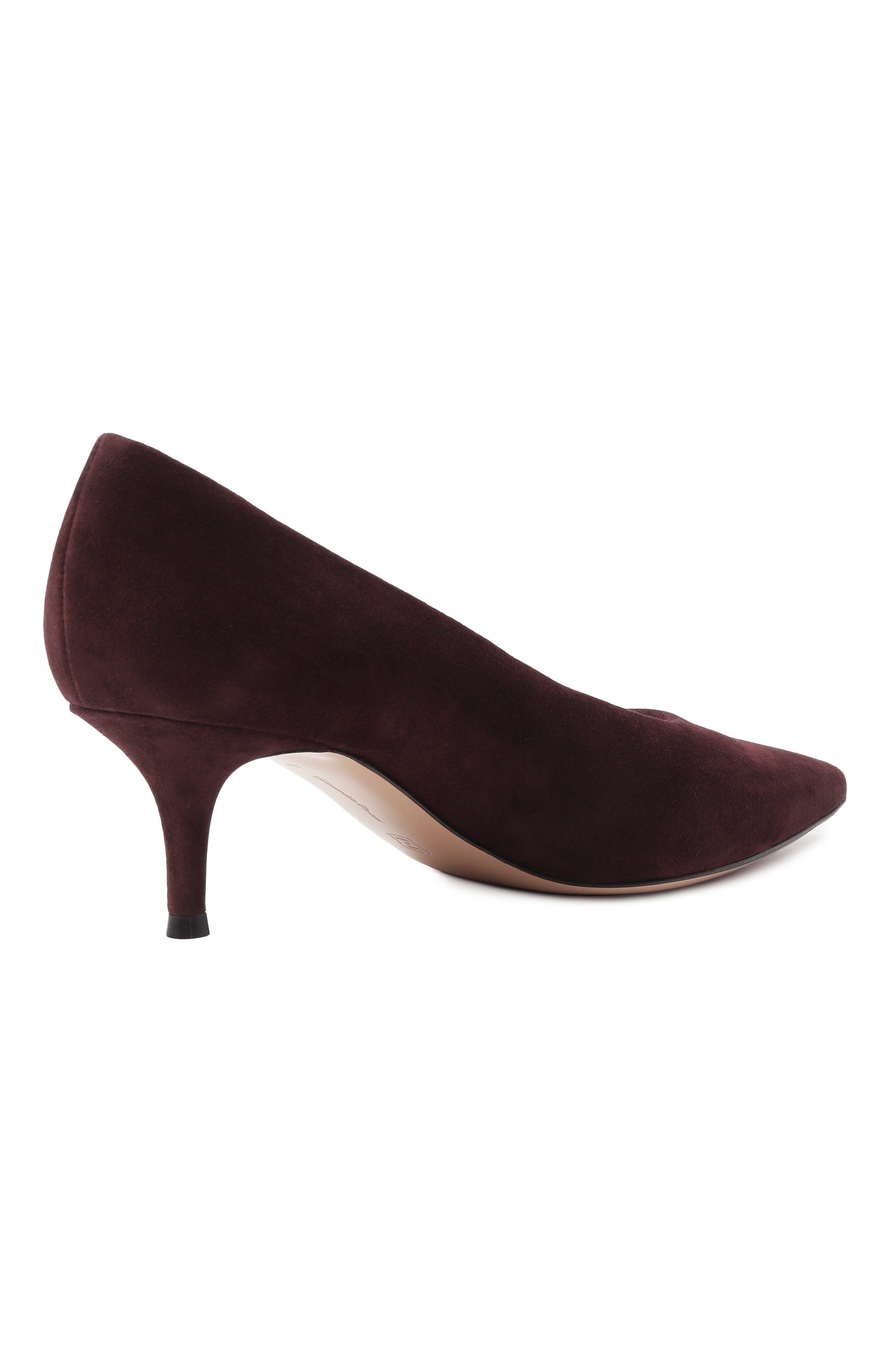 Замшевые туфли robbie 55 GIANVITO ROSSI темно-бордового цвета по цене 99100 руб., арт. G22273.55RIC.CAMB0UR, фото 5 Замшевые туфли robbie 55 GIANVITO ROSSI, арт. G22273.55RIC.CAMB0UR, фото 5