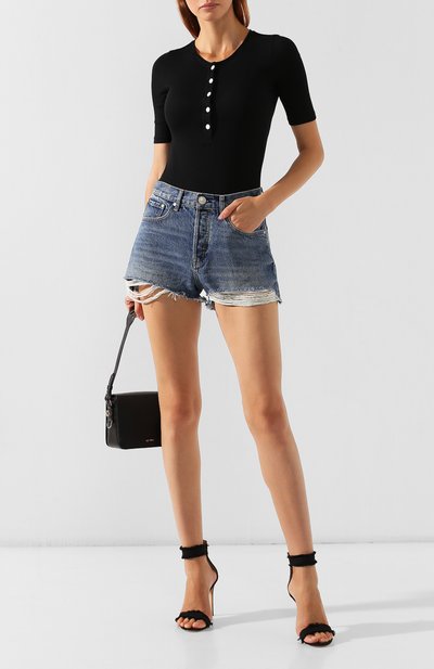 Боди RAG AND BONE черного цвета по цене 9890 руб., арт. W294C21JR, фото 2 Боди RAG AND BONE, арт. W294C21JR, фото 2