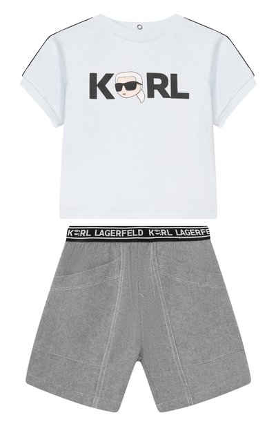 Комплект из футболки и шорт KARL LAGERFELD KIDS, арт. Z31069