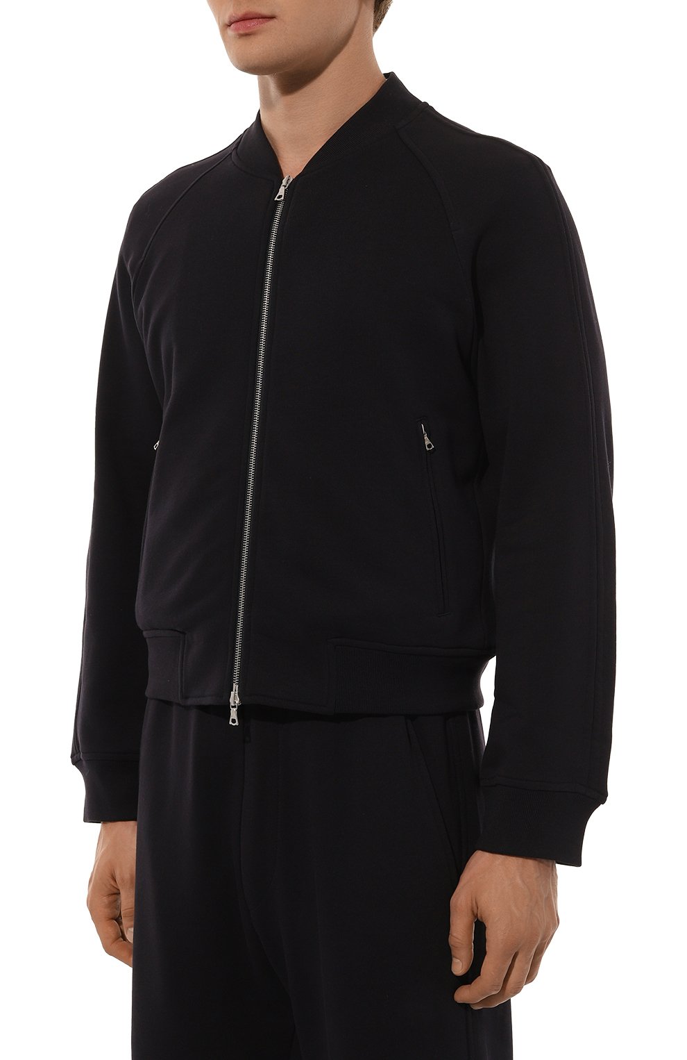 Хлопковая толстовка DRIES VAN NOTEN темно-синего цвета по цене 65500 руб., арт. 242-021151-9610, фото 3 Хлопковая толстовка DRIES VAN NOTEN, арт. 242-021151-9610, фото 3