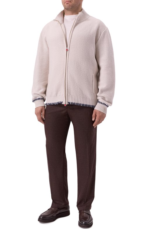 Кашемировый кардиган Kiton UMK073812/4XL-8XL Бежевый  UMK073812/4XL-8XL Фото 2