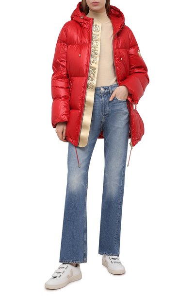 Пуховик MICHAEL MICHAEL KORS красного цвета по цене 54500 руб., арт. MH02J25CDF, фото 2 Пуховик MICHAEL MICHAEL KORS, арт. MH02J25CDF, фото 2