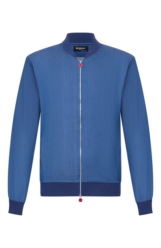 Хлопковый бомбер Kiton UG0001H09696 Синий UG0001H09696