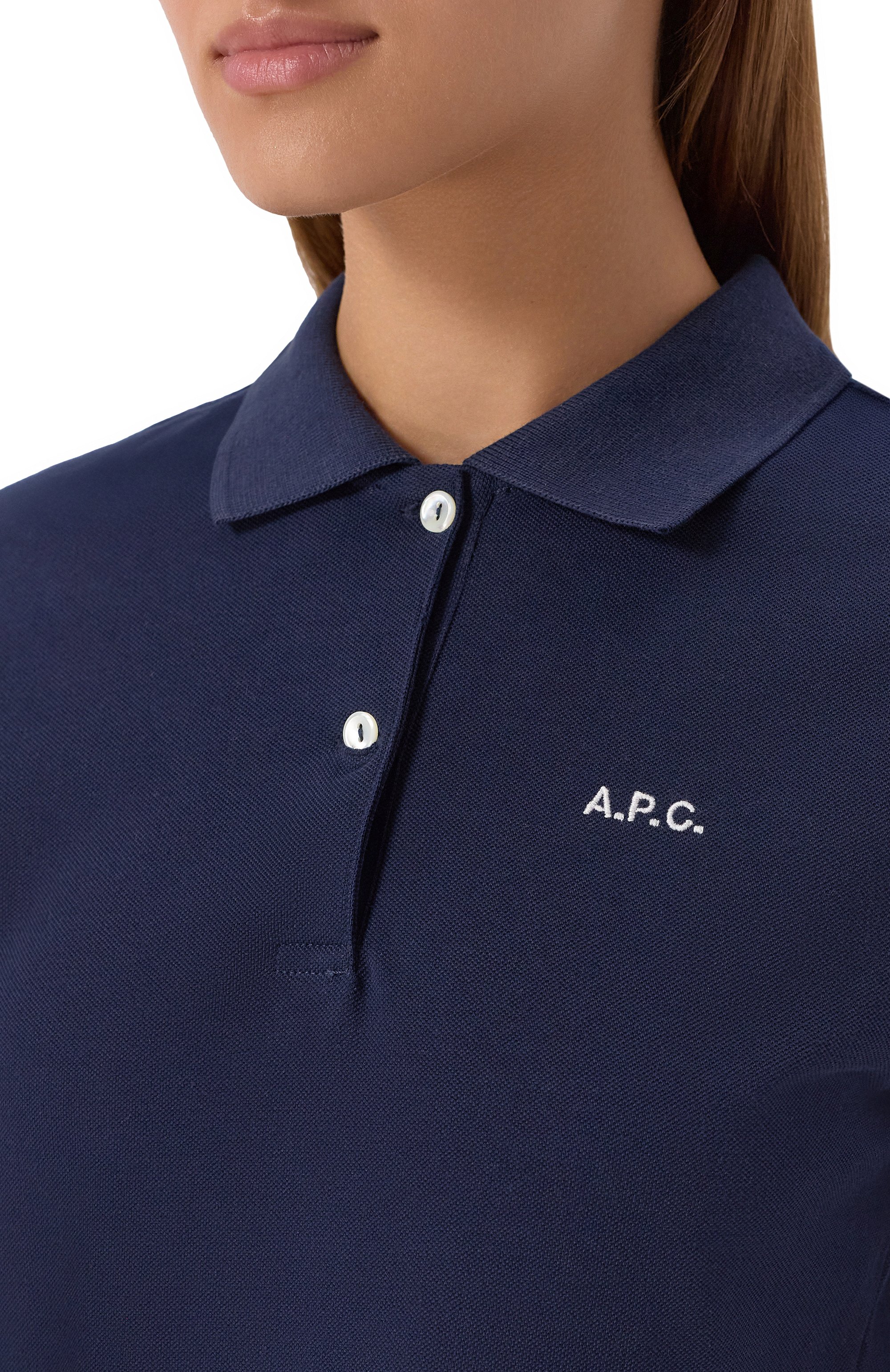 Хлопковое поло A.P.C., арт. F26522/C0GWZ, фото 5