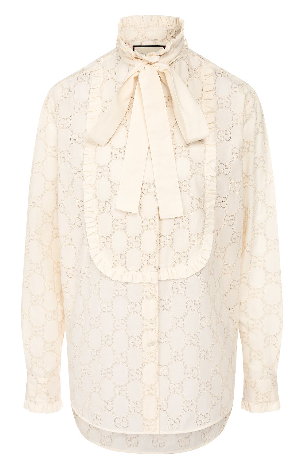 Хлопковая  блузка GUCCI, арт. 569104/ZABI8, фото 1