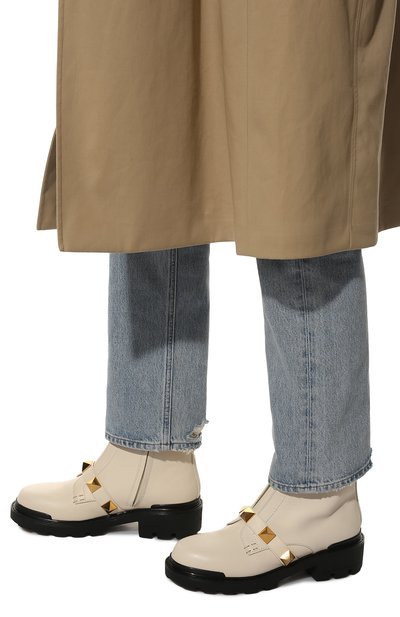 Кожаные ботинки roman stud VALENTINO, арт. WW2S0CJ3/NKD, фото 3