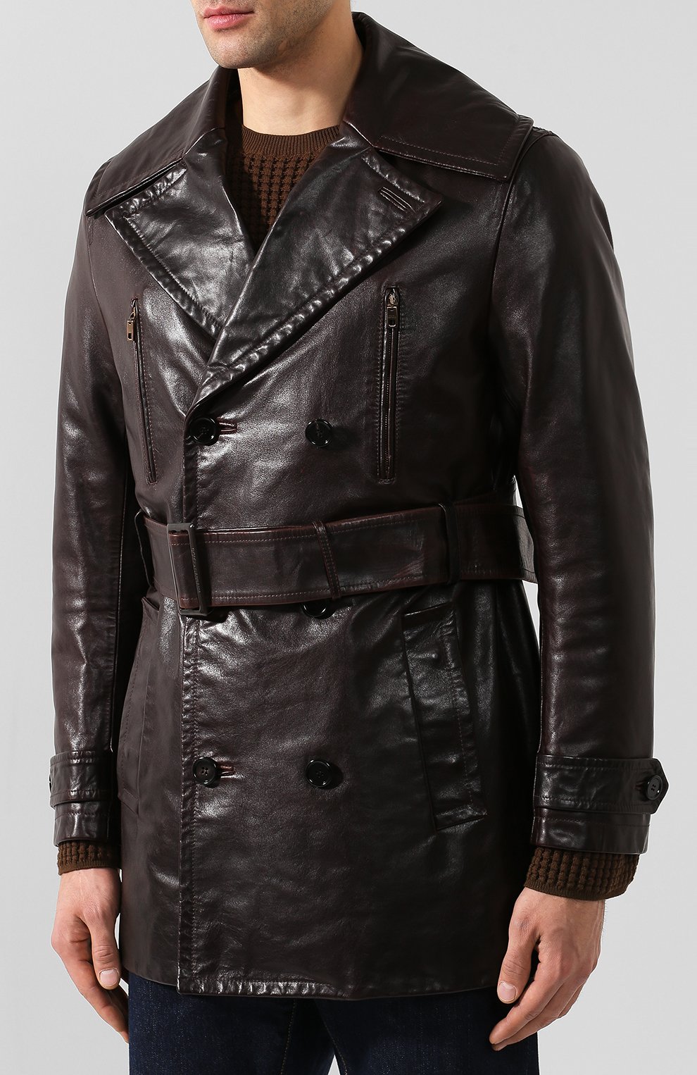 Кожаный тренч DOLCE & GABBANA, арт. G014BL/FUL3Y, фото 3