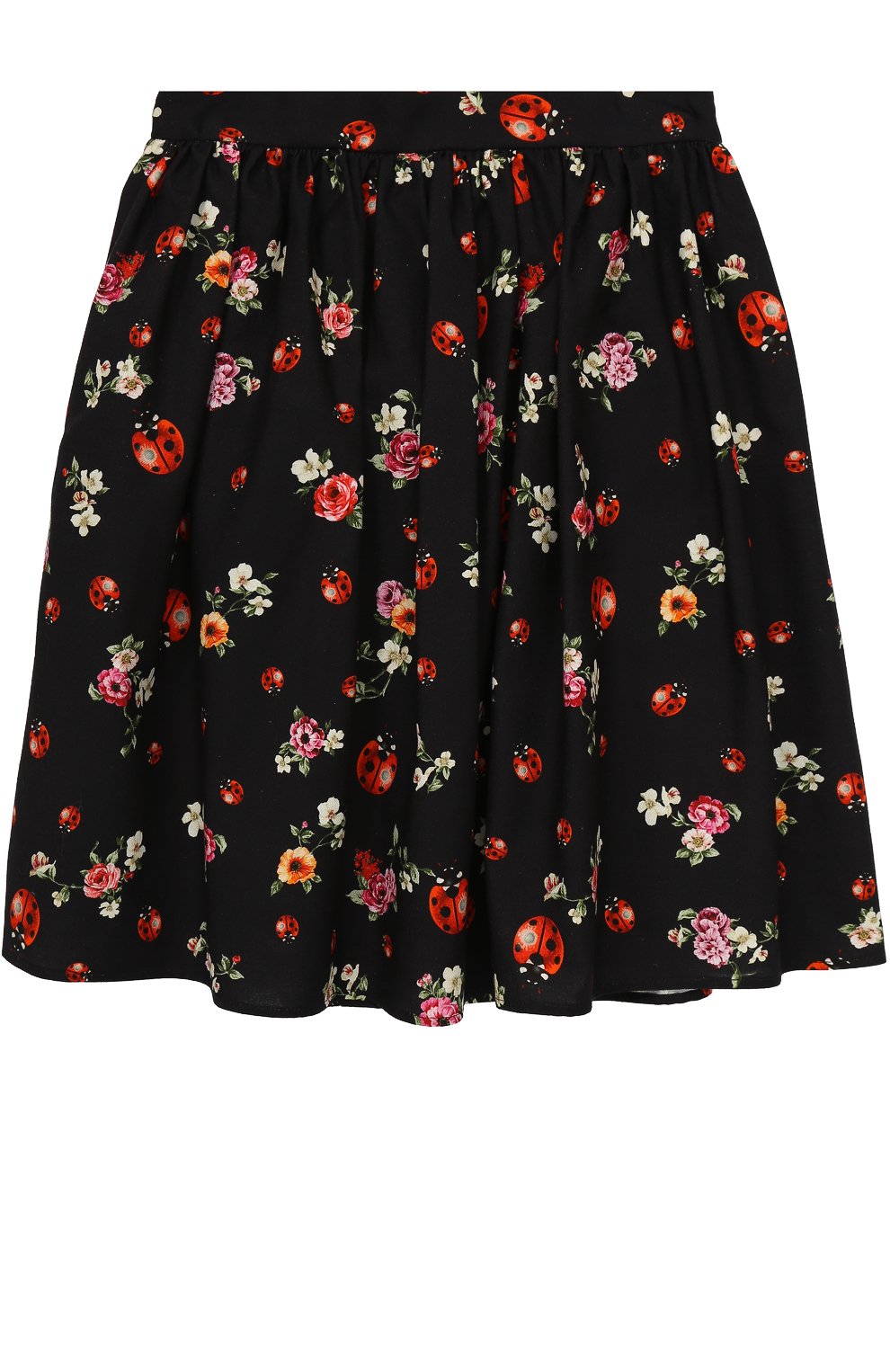 Хлопковая юбка-миди свободного кроя с принтом DOLCE & GABBANA, арт. 0131/L52I48/FS55D/8-12, фото 1