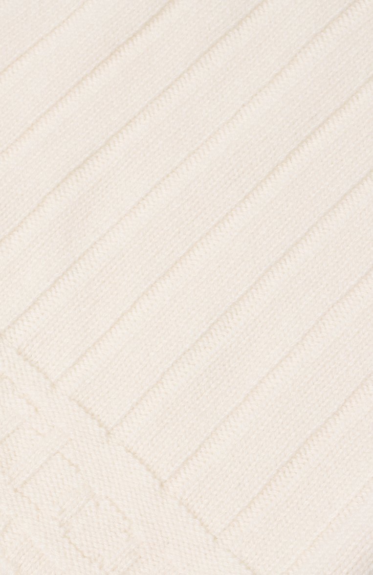 Женский кашемировый капюшон KITON белого цвета, арт. D56746XC5012 | Фото 3 (Материал: Текстиль, Кашемир, Шерсть; Материал сплава: Проставлено; Нос: Не проставлено)
