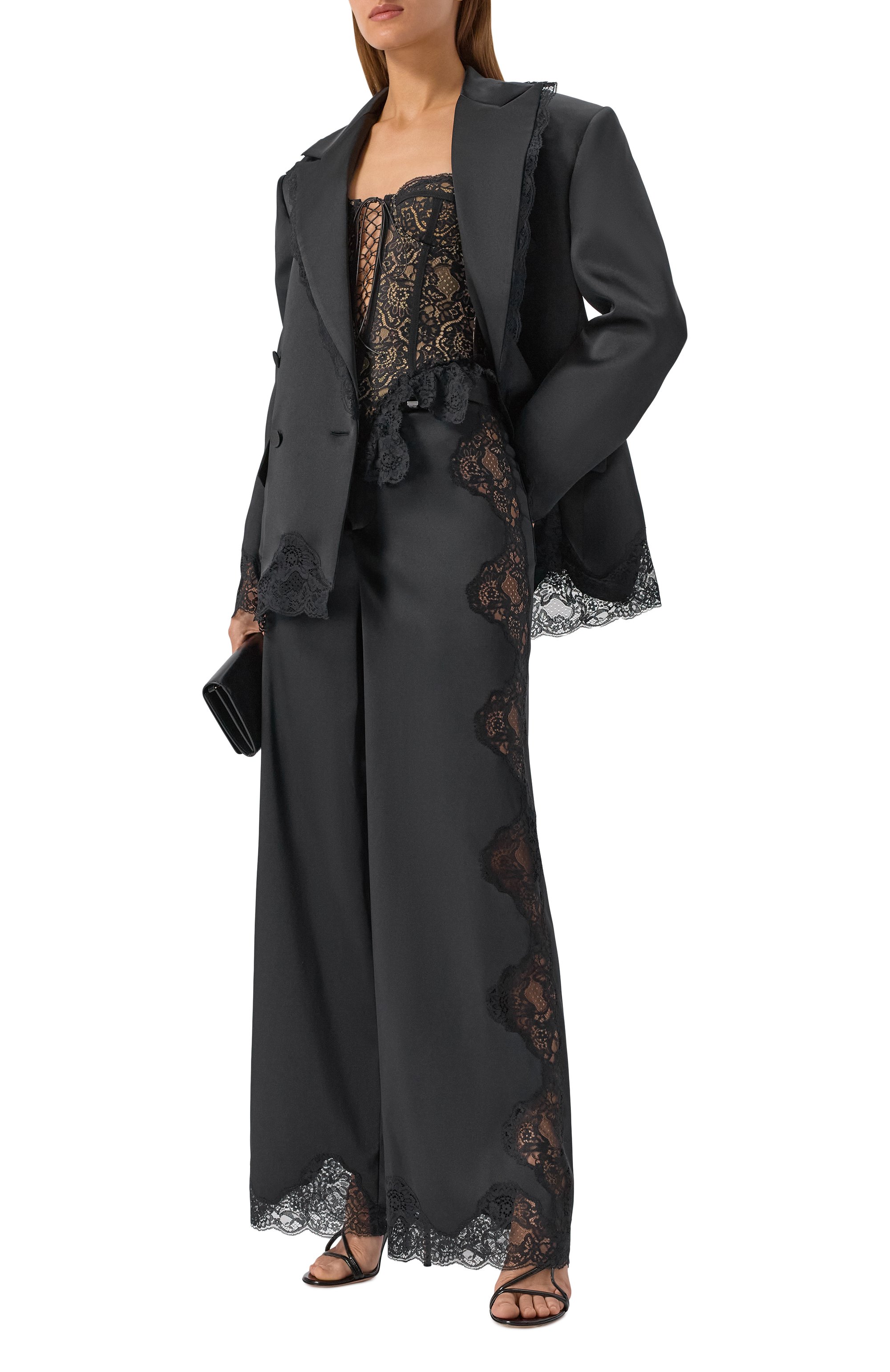 Брюки GIUSEPPE DI MORABITO черного цвета по цене 69950 руб., арт. 05FWPA130Y 05300A, фото 2 Брюки GIUSEPPE DI MORABITO, арт. 05FWPA130Y 05300A, фото 2