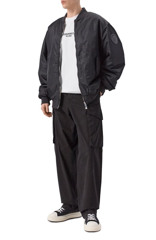 Хлопковая футболка Dsquared2 S74GD1521/D20106 Белый  S74GD1521/D20106 Фото 2