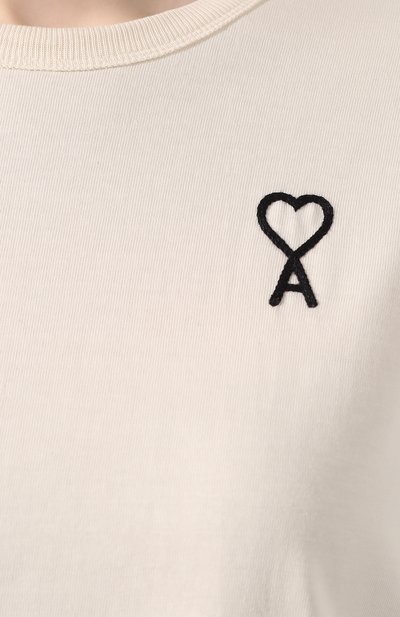 Хлопковая футболка AMI, арт. E20FJ131.702, фото 5