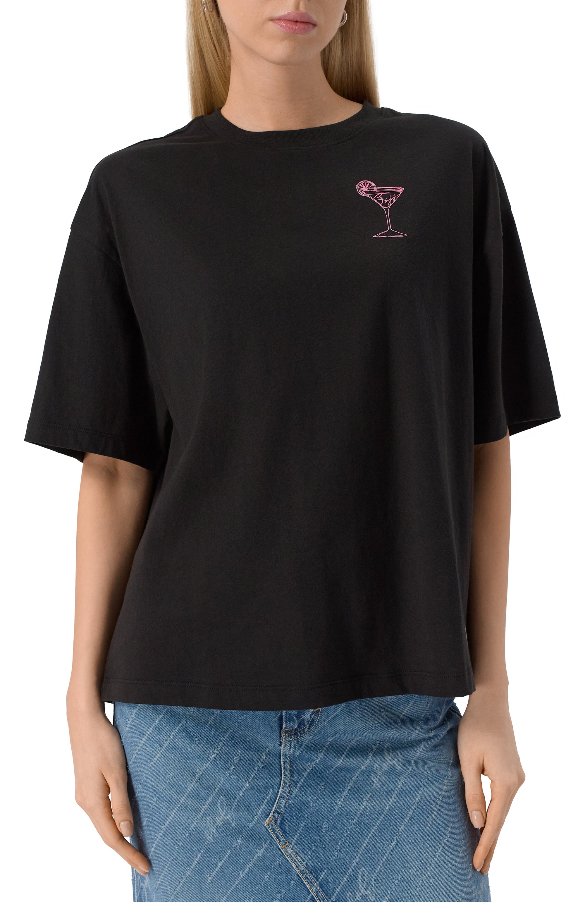 Хлопковая футболка BOSS ORANGE, арт. 50540441, фото 3