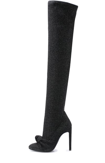 Ботфорты из металлизированного текстиля на шпильке GIUSEPPE ZANOTTI DESIGN, арт. I780014/001, фото 3