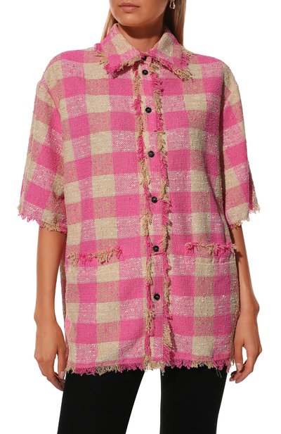 Хлопковая рубашка MSGM, арт. 3242MDE115 227300, фото 3