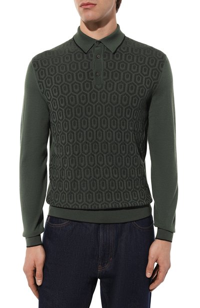 Поло из шерсти и шелка STEFANO RICCI, арт. KE06004AP1/E23405/ALG, фото 3