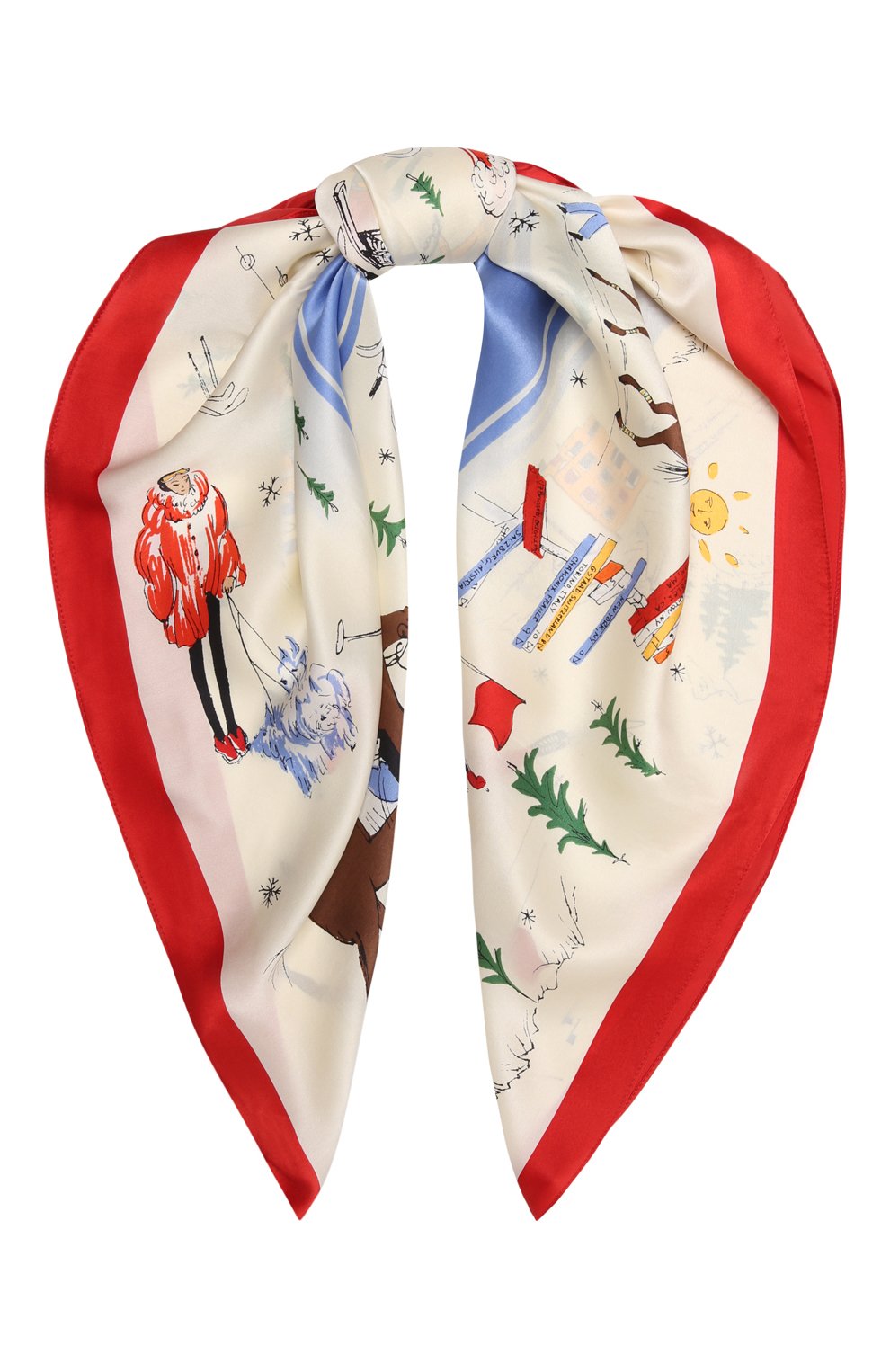 Шелковый платок POLO RALPH LAUREN разноцветного цвета по цене 17050 руб., арт. 455858567, фото 1 Шелковый платок POLO RALPH LAUREN, арт. 455858567, фото 1