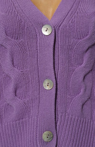 Кашемировый кардиган FTC сиреневого цвета по цене 65000 руб., арт. 840-0400, фото 5 Кашемировый кардиган FTC, арт. 840-0400, фото 5