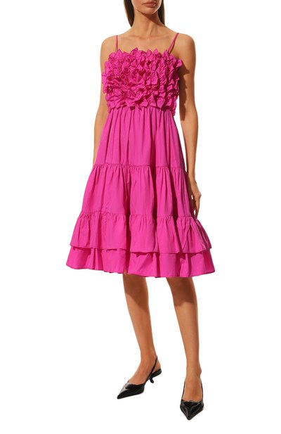 Платье MSGM фуксия цвета по цене 64350 руб., арт. 3241MDA142 227108, фото 3 Платье MSGM, арт. 3241MDA142 227108, фото 3
