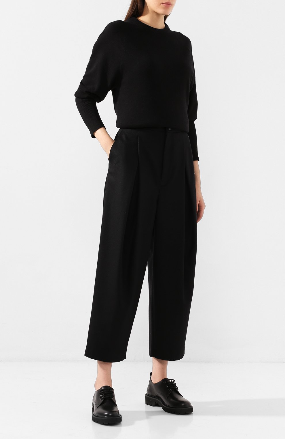 Шерстяные брюки YOHJI YAMAMOTO, арт. YJ-P43-131, фото 2