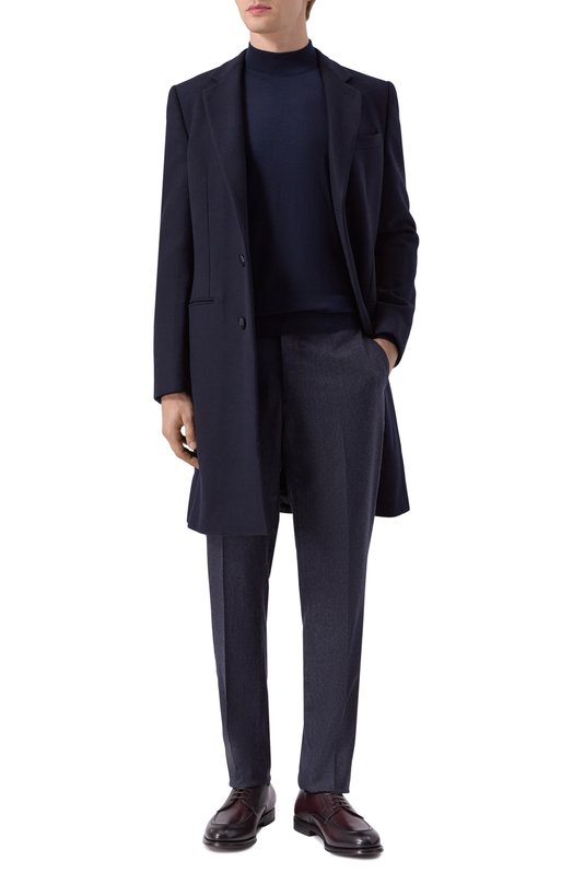 Шерстяные брюки Berwich GL0BE/FA1224X Синий  GL0BE/FA1224X Фото 2