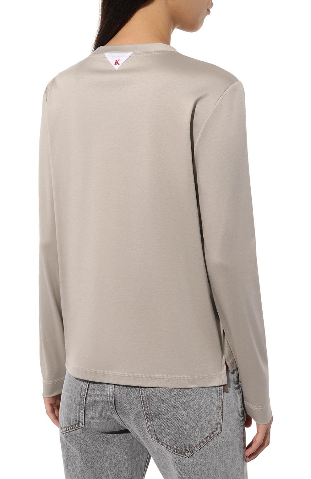 Хлопковый лонгслив KITON, арт. D58438H0805111, фото 4