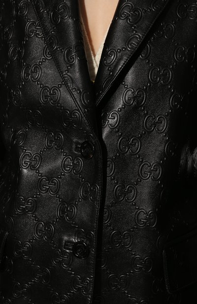 Кожаный жакет GUCCI, арт. 671263/XNAPN, фото 5