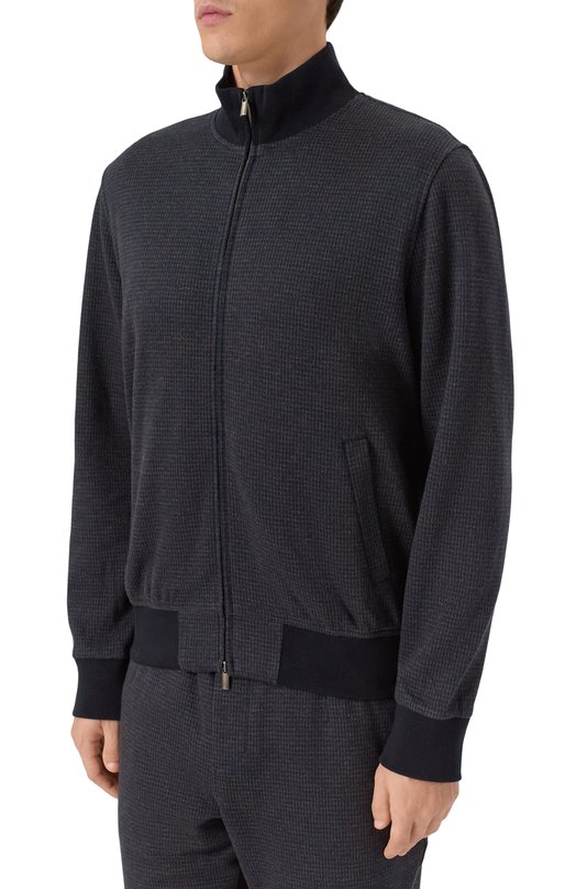 Хлопковая толстовка Andrea Campagna 19M466.SZ00.CAMP./50 Синий  19M466.SZ00.CAMP./50 Фото 3
