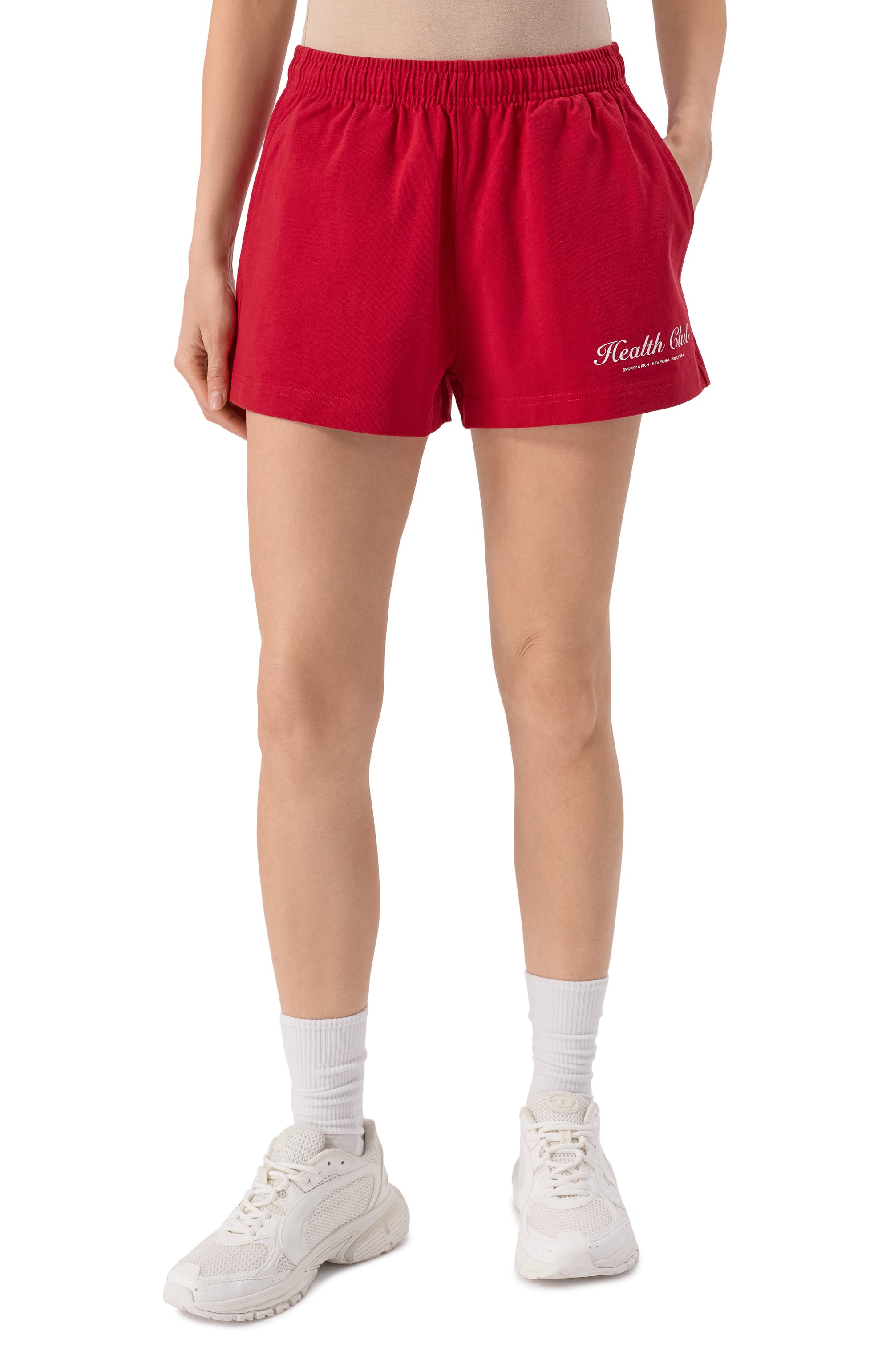 Хлопковые шорты SPORTY AND RICH, арт. SH037508035RE07, фото 3