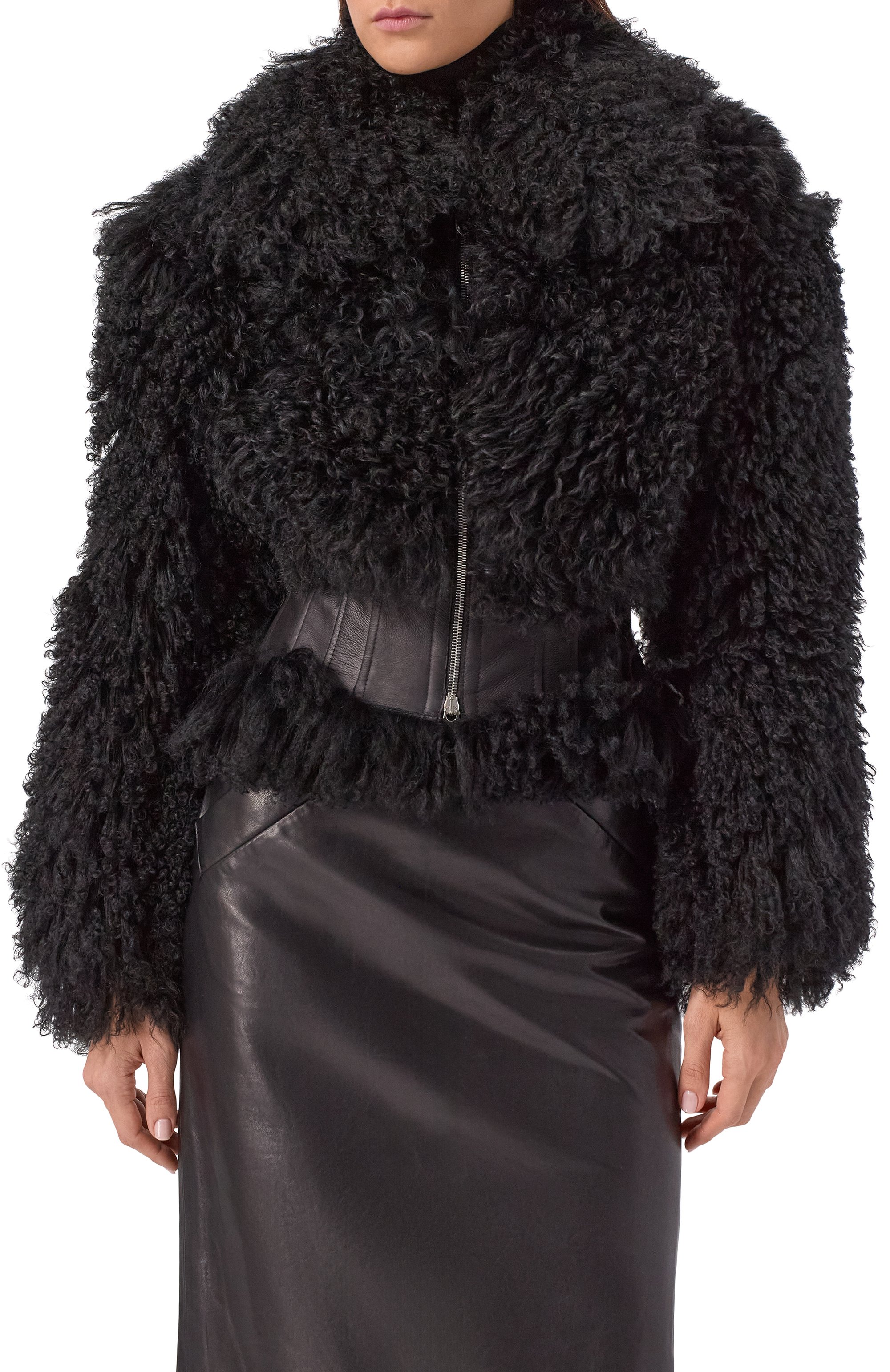 Шуба из овчины BLUMARINE, арт. 4L077A, фото 3