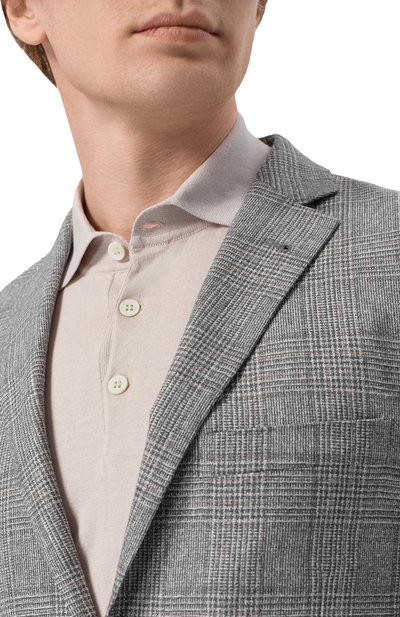 Пиджак из шелка и шерсти CORNELIANI серого цвета по цене 129500 руб., арт. 27X002/2716215, фото 5 Пиджак из шелка и шерсти CORNELIANI, арт. 27X002/2716215, фото 5