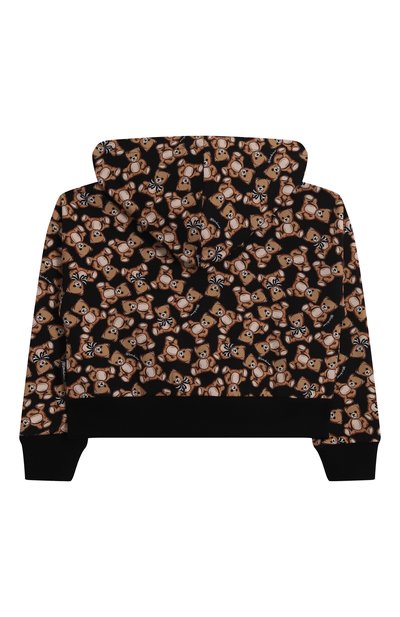 Хлопковая толстовка MOSCHINO черного цвета по цене 22750 руб., арт. HDF06F/LDB6C/10-14, фото 2 Хлопковая толстовка MOSCHINO, арт. HDF06F/LDB6C/10-14, фото 2