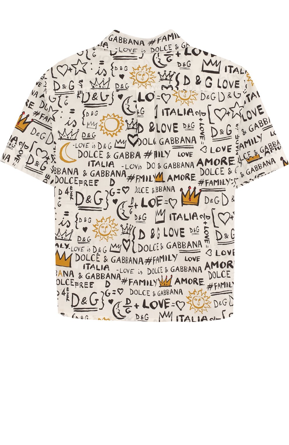 Хлопковая рубашка с принтом DOLCE & GABBANA, арт. L42S50/FS565/2-6, фото 2
