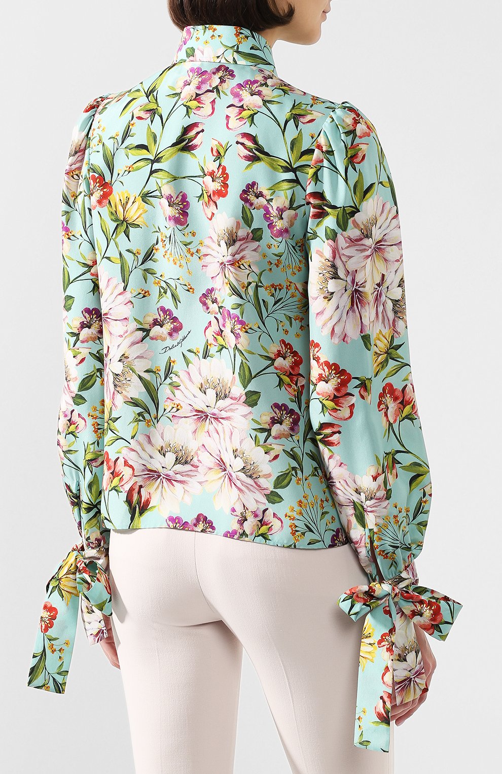 Шелковая блузка DOLCE & GABBANA, арт. F5L97T/IS1A6, фото 4