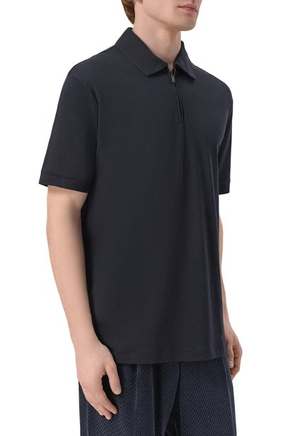 Поло из шелка и хлопка GIORGIO ARMANI, арт. GM003038/TE20001, фото 3