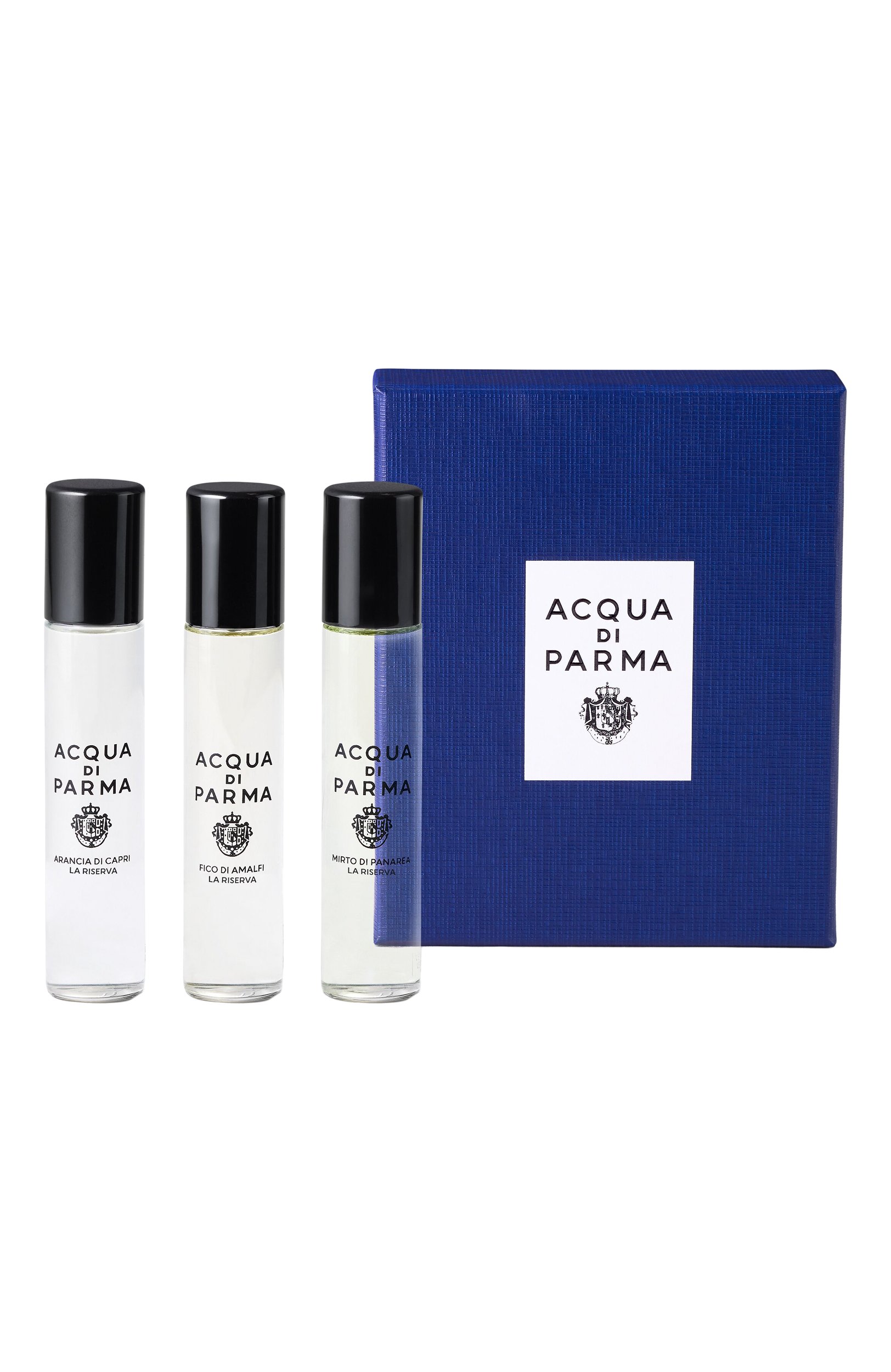 Парфюмерный набор la riserva (3x12ml) ACQUA DI PARMA бесцветного цвета по цене 12500 руб., арт. ADP083484, фото 2 Парфюмерный набор la riserva (3x12ml) ACQUA DI PARMA, арт. ADP083484, фото 2