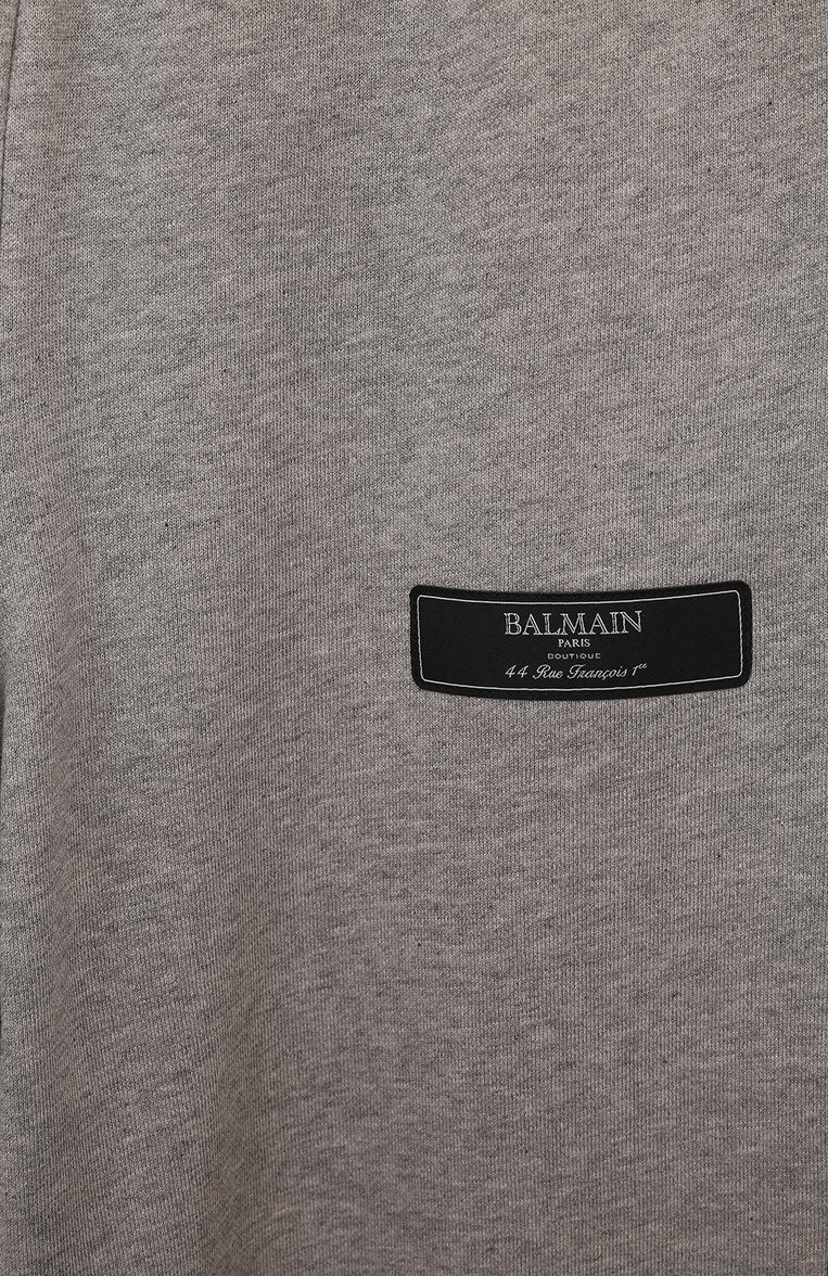 Детские хлопковые джоггеры BALMAIN серого цвета, арт. BV6P40 | Фото 3 (Нос: Не проставлено; Материал внешний: Хлопок; Мальчики Кросс-КТ: Джоггеры-одежда; Ростовка одежда: 6 лет | 116 см, 8 лет | 128 см, 10 - 11 лет | 140 - 146см, 12 лет | 152 см, 13 - 15 лет | 158 см, 16 лет | 164 см)