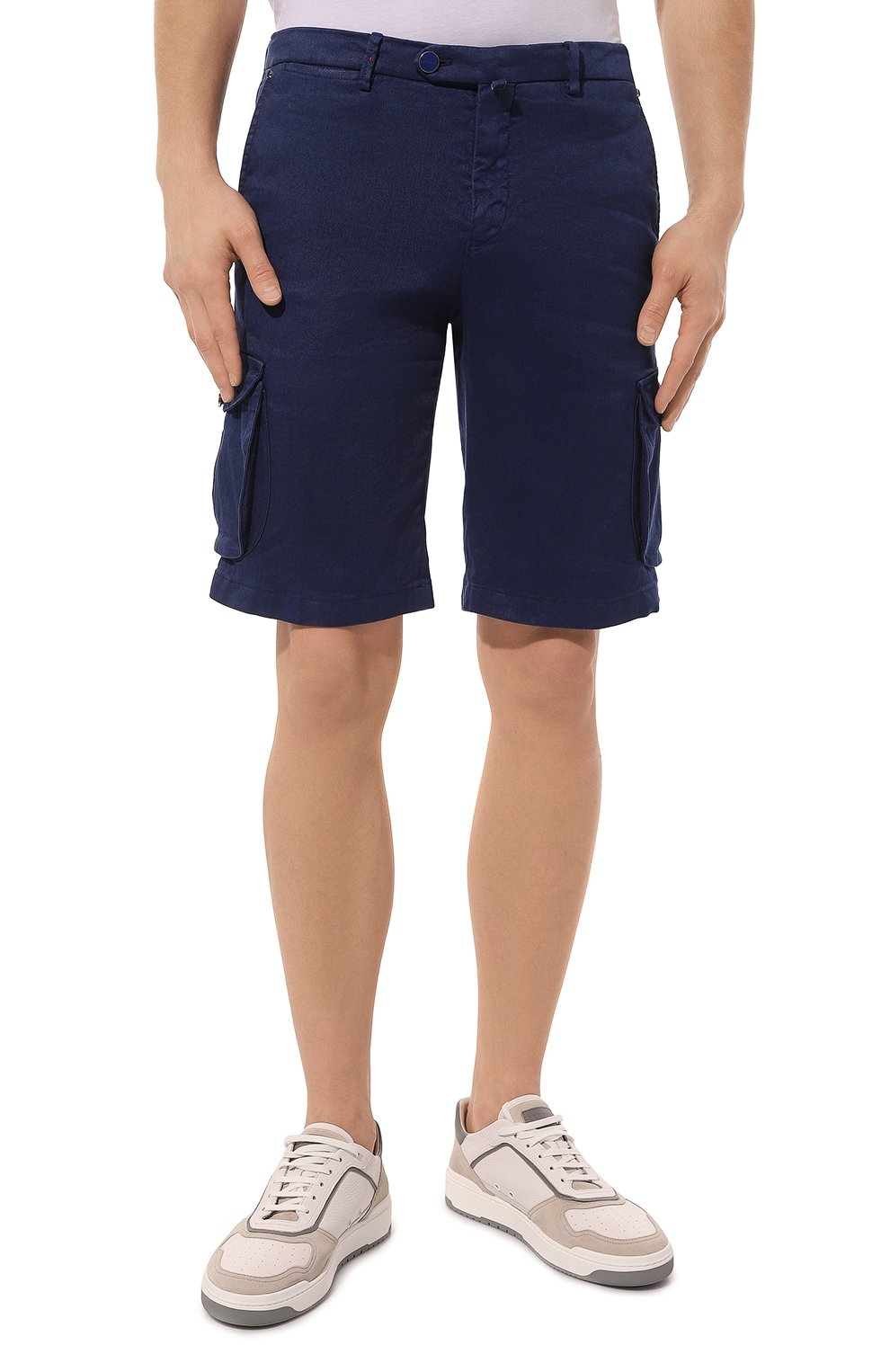 Шорты изо льна и хлопка KITON, арт. UFPPBJ0733B, фото 3