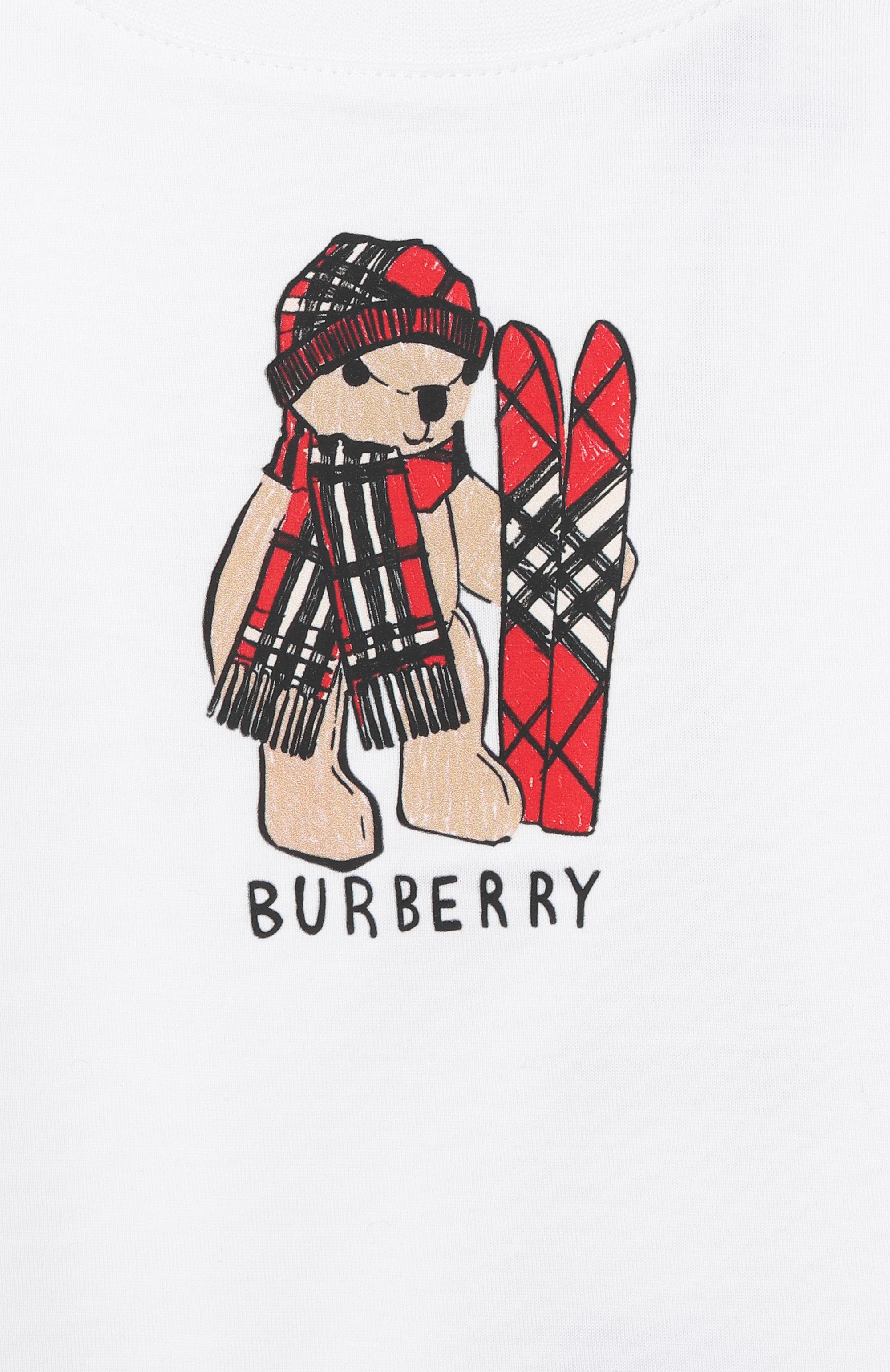 Хлопковая футболка BURBERRY, арт. 8121212, фото 3
