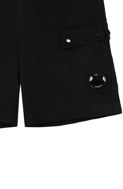 Хлопковые шорты-карго C.P. COMPANY темно-синего цвета по цене 21250 руб., арт. CUQ00G/LLC05, фото 3 Хлопковые шорты-карго C.P. COMPANY, арт. CUQ00G/LLC05, фото 3