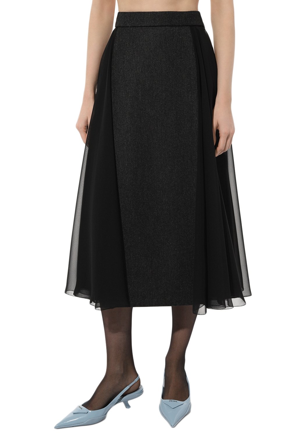 Шерстяная юбка PRADA, арт. P106TG-1ZDB-F0H16-212, фото 3