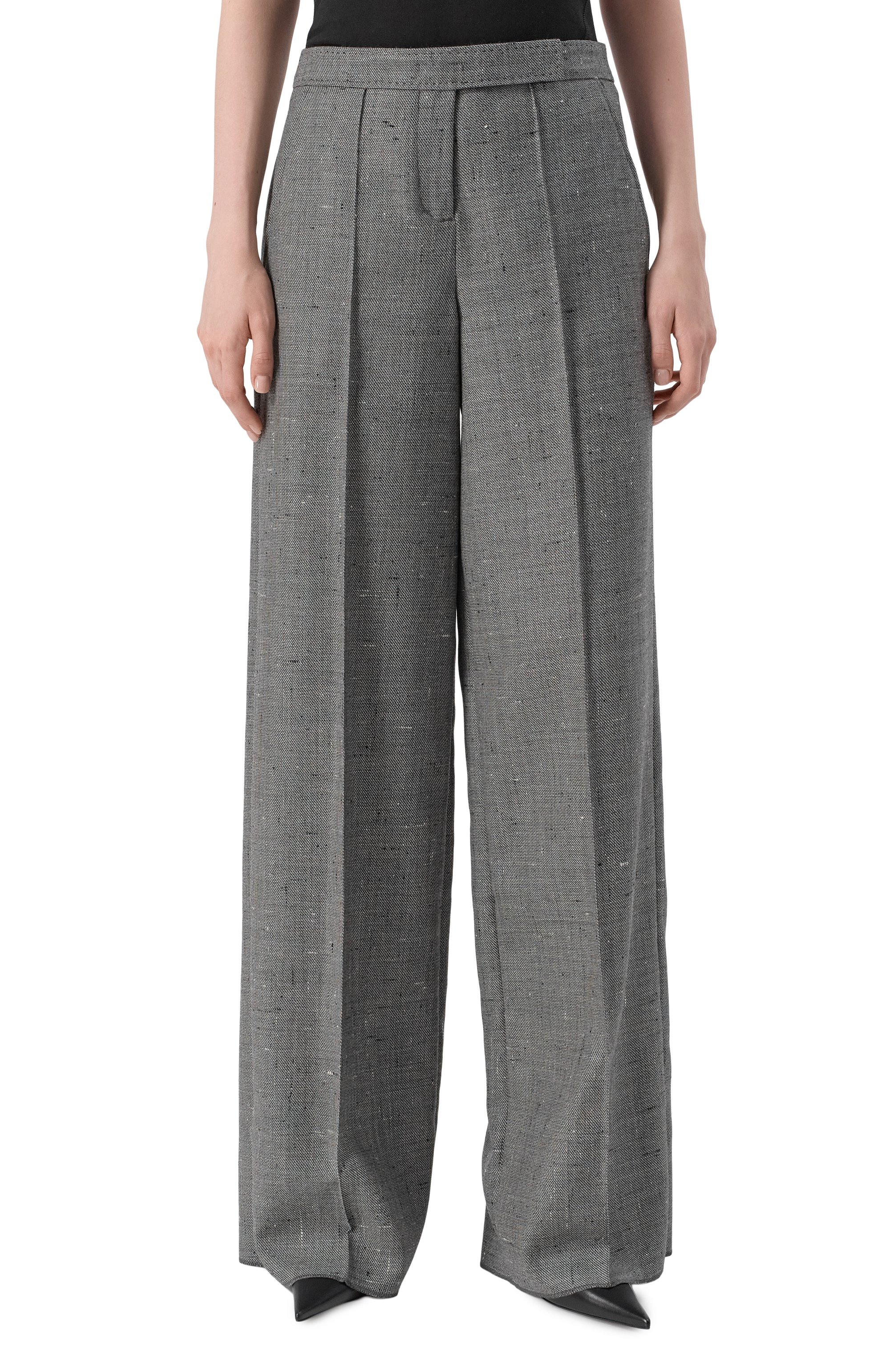 Шерстяные брюки DOROTHEE SCHUMACHER серого цвета по цене 76200 руб., арт. 240203, фото 3 Шерстяные брюки DOROTHEE SCHUMACHER, арт. 240203, фото 3