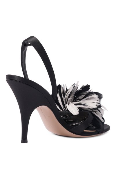 Текстильные босоножки fenice 95 GIANVITO ROSSI черного цвета по цене 244000 руб., арт. G32818.95RIC.CRENEBI, фото 5 Текстильные босоножки fenice 95 GIANVITO ROSSI, арт. G32818.95RIC.CRENEBI, фото 5