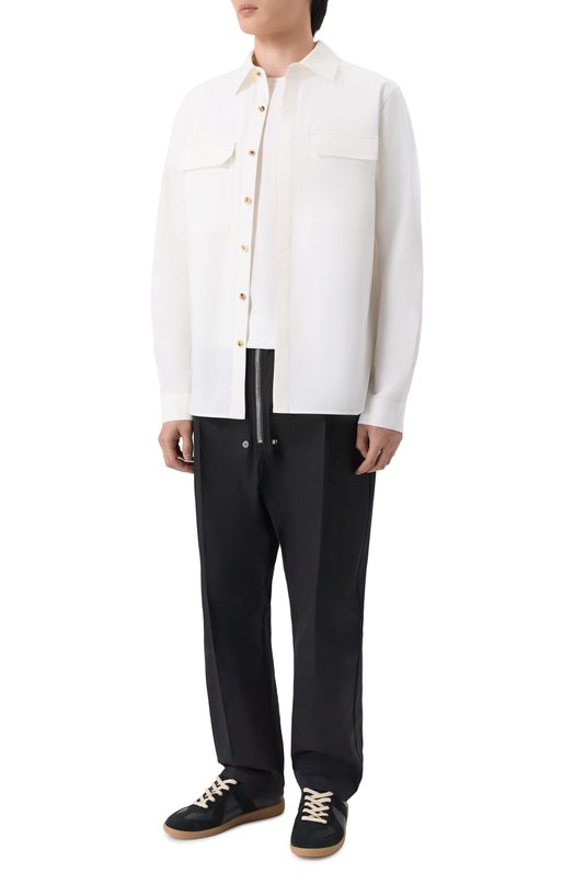 Хлопковая рубашка Rick Owens RU01F2291/P Белый  RU01F2291/P Фото 2