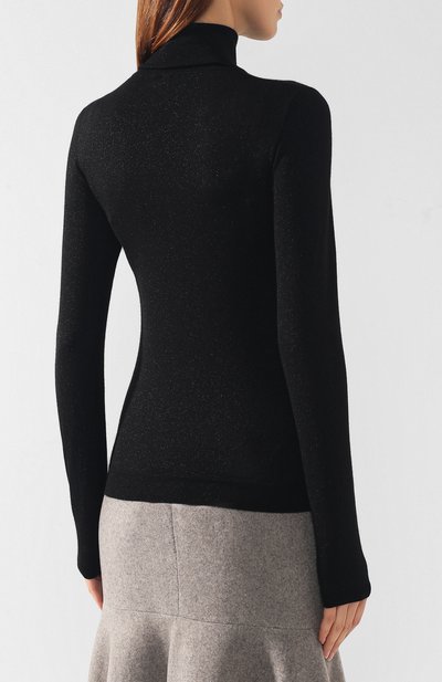 Водолазка из кашемира и шелка BRUNELLO CUCINELLI черного цвета по цене 113500 руб., арт. M41800063, фото 4 Водолазка из кашемира и шелка BRUNELLO CUCINELLI, арт. M41800063, фото 4